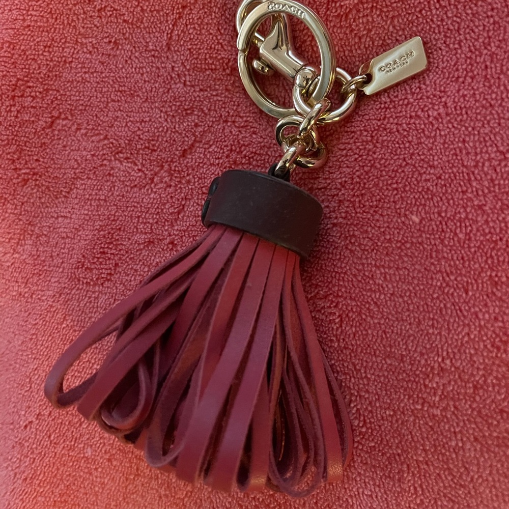 Coach tassel fob